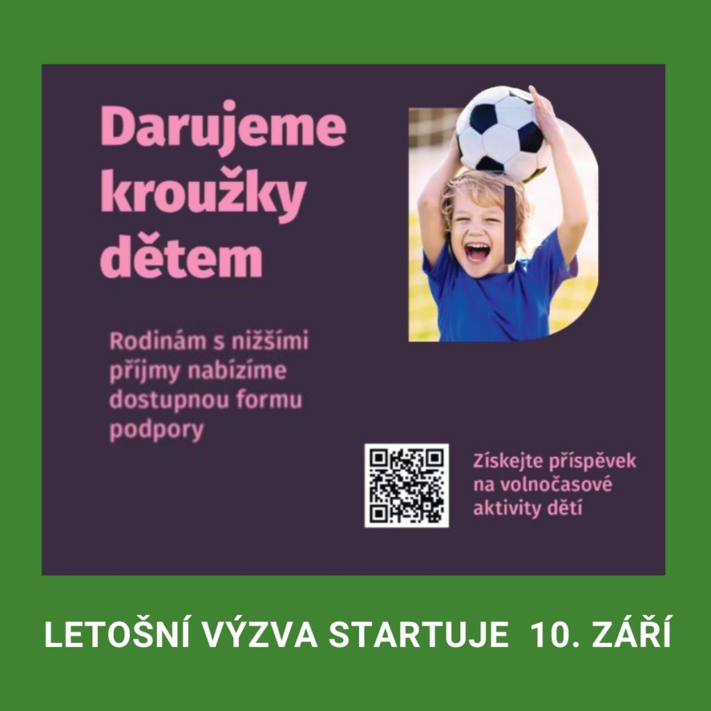 DARUJEME KROUŽKY DĚTEM 