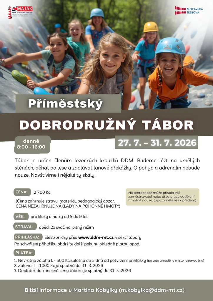Příměstský dobrodružný tábor