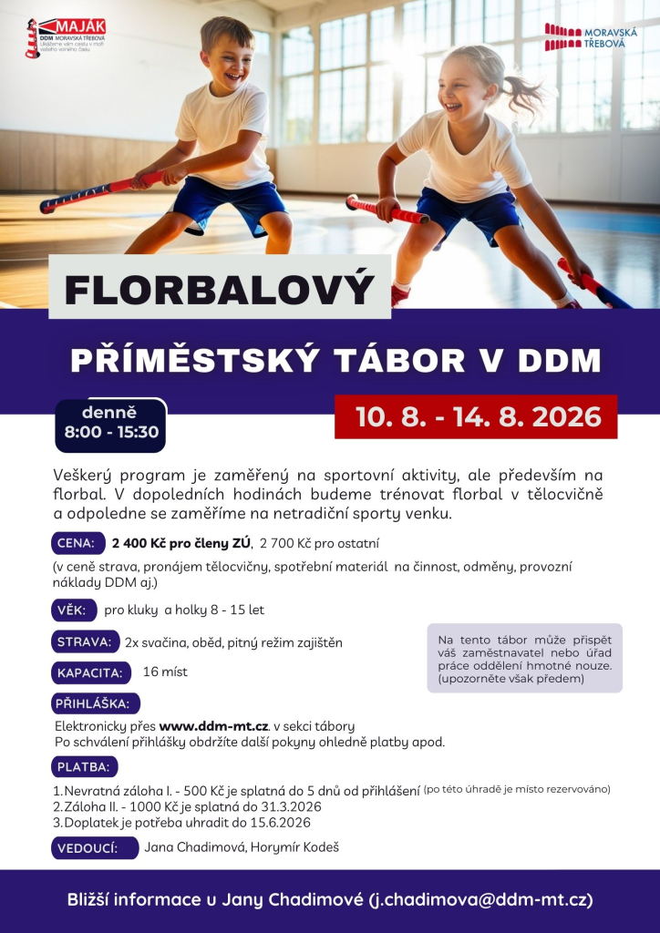 Florbalový příměstský tábor v DDM