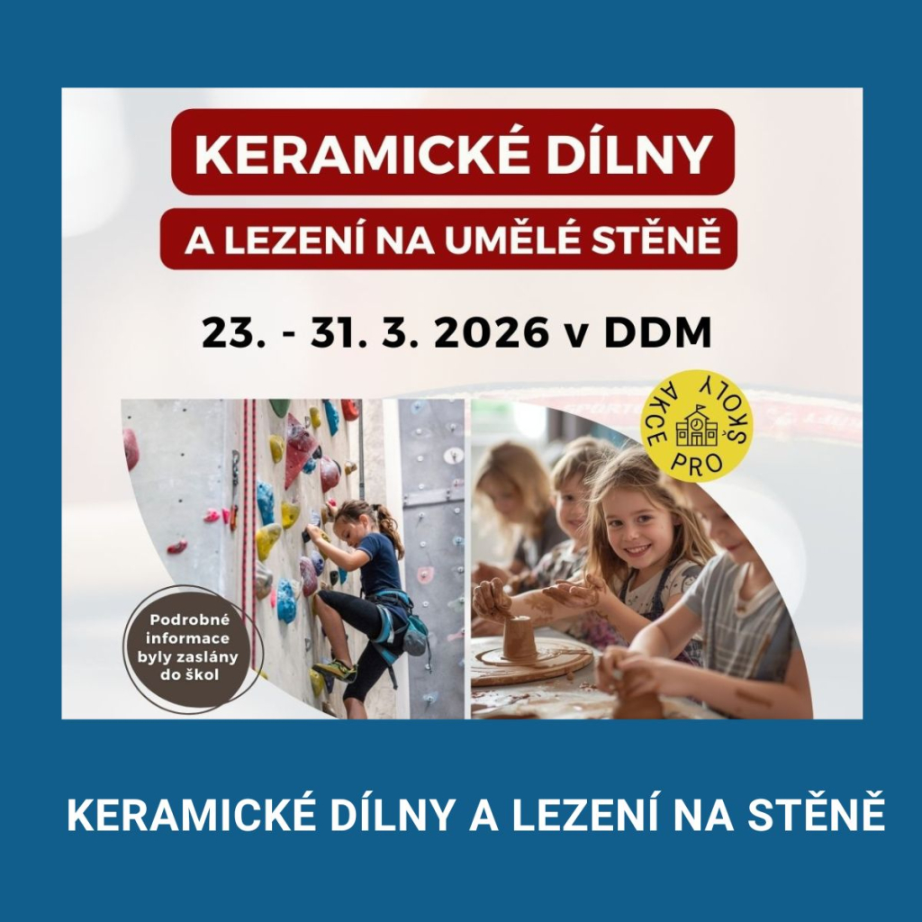 KERAMICKÉ DÍLNY + US pro školy - jaro