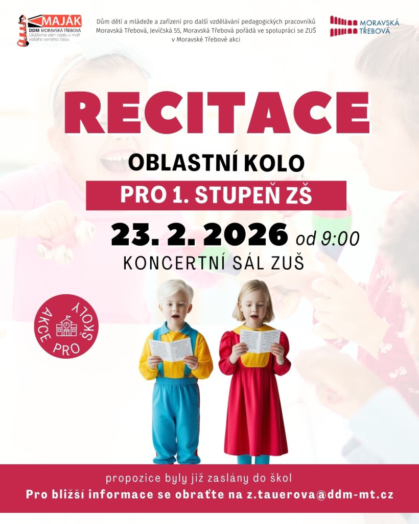 Recitace 1. st. ZŠ - oblast