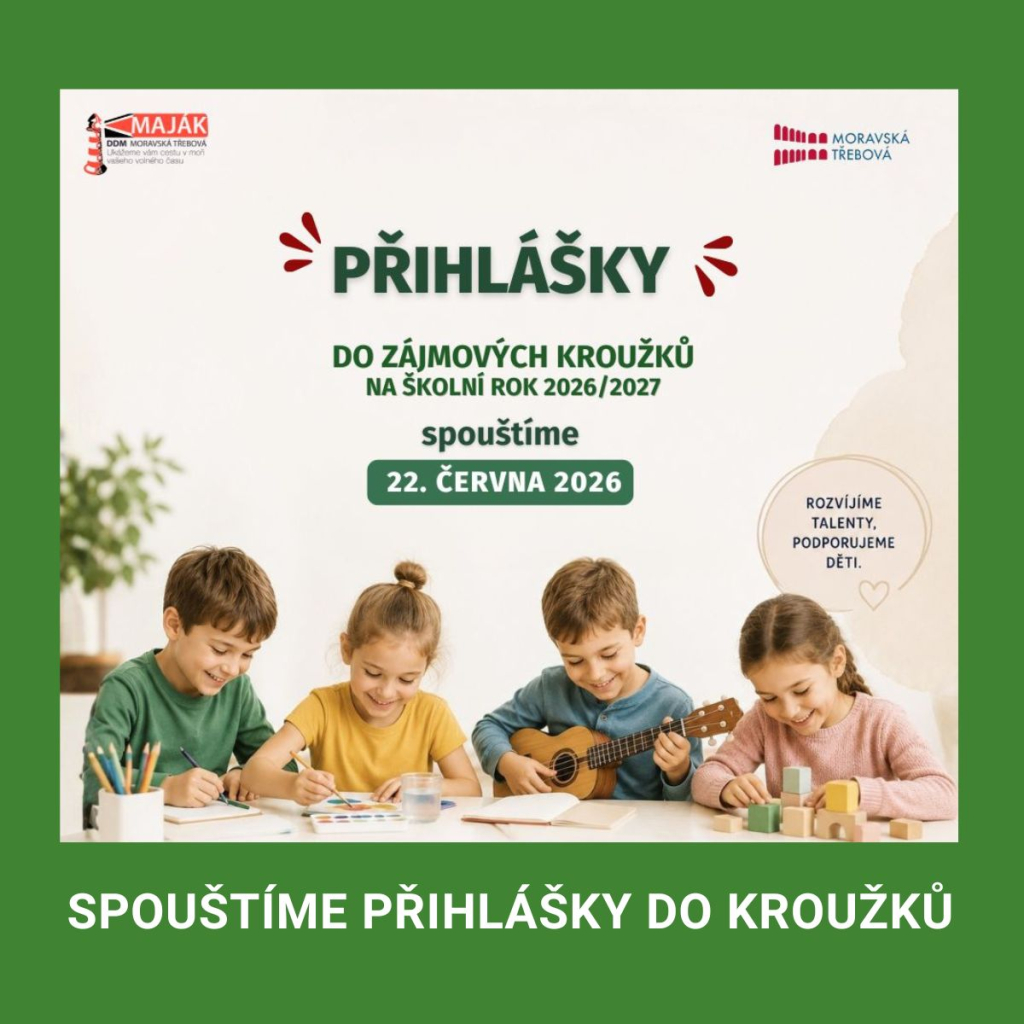 Připravujeme nabídku zájmových útvarů na školní rok 2026/2027