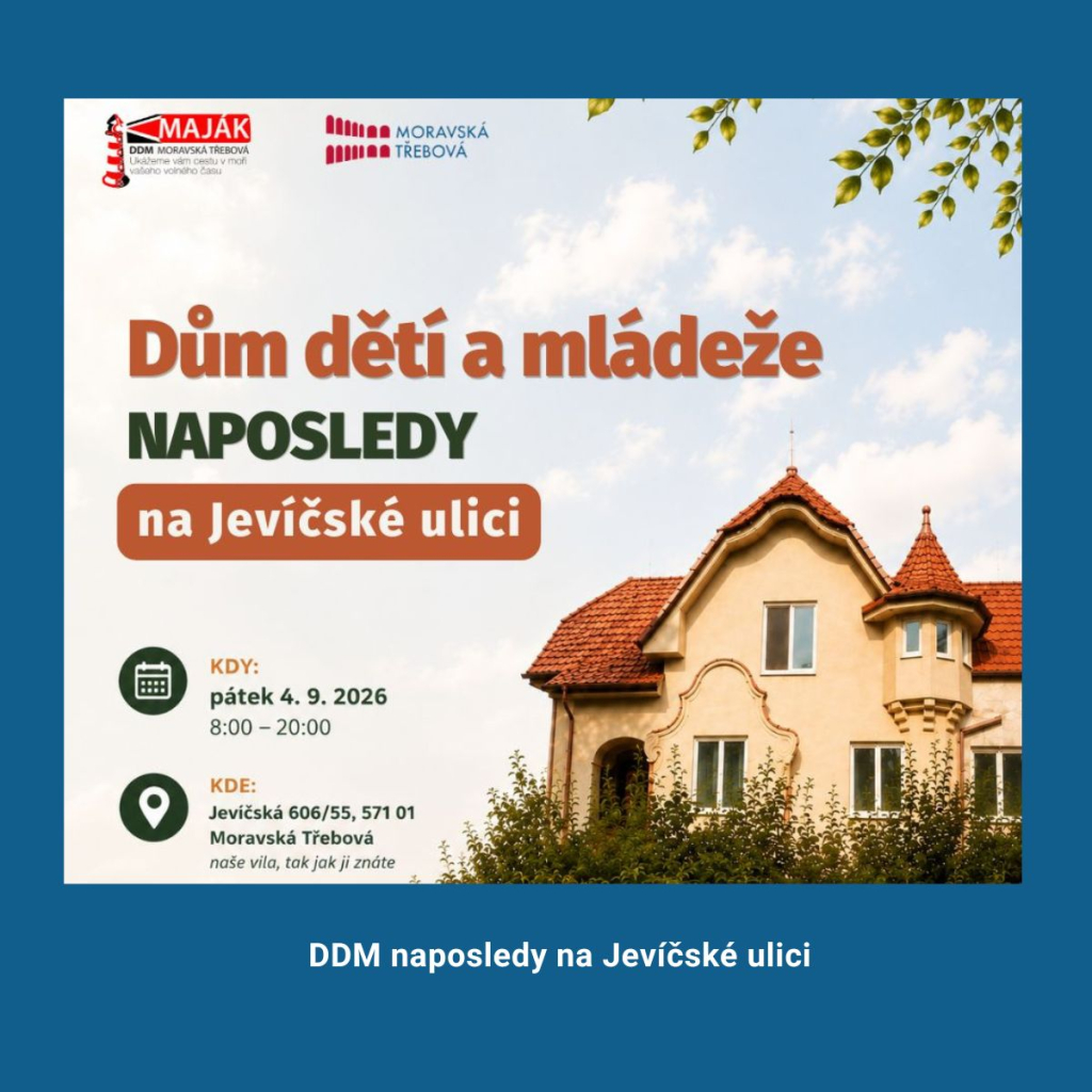 DDM naposledy na Jevíčské ulici