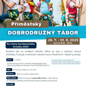 Příměstský dobrodružný tábor