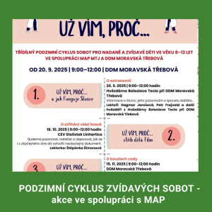 UŽ VÍM, PROČ... aneb soboty plné dobrodružství pro zvídavé děti