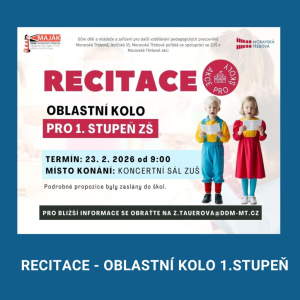 Recitace 1. st. ZŠ - oblast