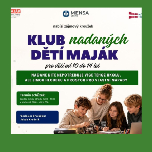 Nový kroužek: Klub nadaných dětí MAJÁK